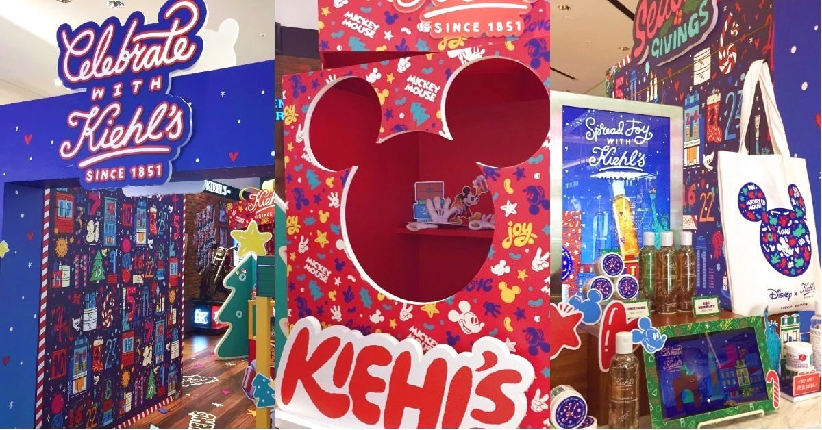 3大驚喜送給你!Kiehl’s 聖誕快閃店與米奇聯手打造夢想聖誕樂園