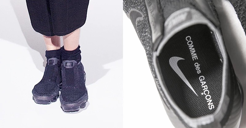 非搶不可的非常限量!COMME des GARÇONS × Nike VaporMax無鞋帶運動鞋「全黑版」團團獨家開賣!