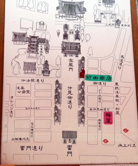 仲見世通 地圖