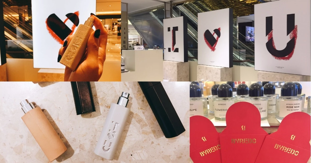 Byredo瓶身設計的紅包袋,加上情人節限定皮革旅行瓶,空氣中瀰漫著濃濃的戀愛氣息!
