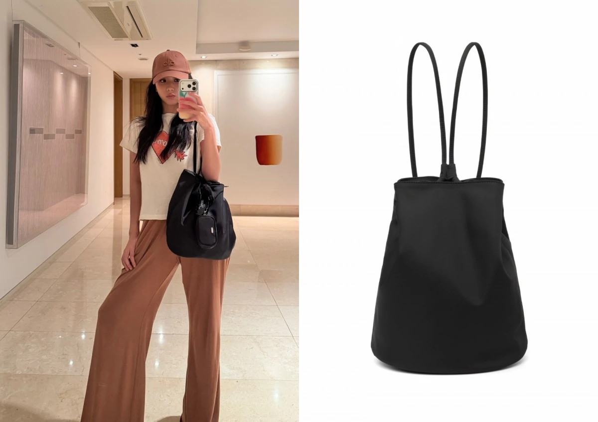 JISOO同款Avam袋包推薦1:Nylon Pony Backpack Black