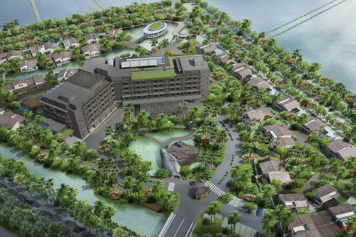 坐落於台南安平,緩緩迎來一座全新度假村「逸點亦旅」,由富立建設投資興建,預計明年開幕。度假村佔地 6.3 公頃,以大量自然綠意為設計主軸,將建築量體安排於台江國家公園與四草綠色隧道之間,結合自然生態與漁村風格。一共規劃三大建築區塊:中央區的主要飯店、北區的 Villa 別墅,以及南區的 Villa 別墅,屆時將成為安平地區的全新地標。