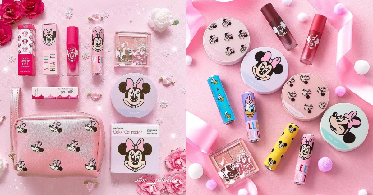 Etude House與日本迪士尼聯名啦!可愛設計帶出門也風光,快購入讓米妮佔滿妳的化妝品吧
