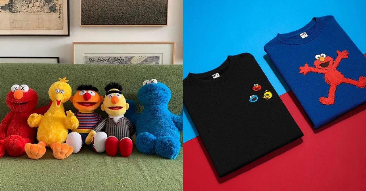 Uniqlo x KAWS x 芝麻街最強聯名來了!除了UT,還有爆可愛的Elmo