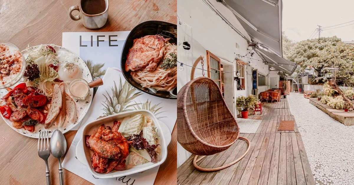 文山區美食「呼嚕小酒館」,貓空山腳下純白歐式庭院餐酒館,政大學區熱門打卡店
