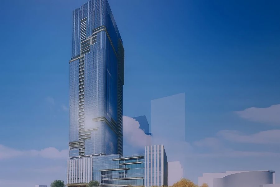 坐落於台中市西屯區市政路與惠中路口,即將迎來超高地標──「豐邑塔」。建築高度 236 公尺、地上 53 層,由豐邑集團主導,是七期近年規模最大的開發案之一。B1 至 9 樓規劃為「豐生活」自營百貨商場,預計於 2030 年完工。完工後將成為台中第二高建築物,僅次於「興富發惠國段 90 地號」,並改寫台中城市天際線。