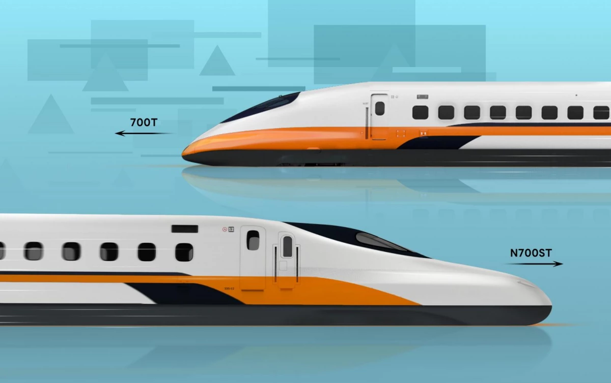 除了「宜蘭站」正積極籌備中，台灣高鐵也將迎來全新列車 N700ST。延續經典「橘黑」配色，並針對新一代車體曲線進行細緻調整。車頭以明亮白色為主體，橘、黑雙色線條自車頭交會後平行延伸至車身側面，展現線條與車體曲度的完美平衡。列車在時速 300 公里運行時仍能兼具流線感與速度感，預計於 2027 年下半年正式投入營運，象徵台灣高鐵邁向新時代。