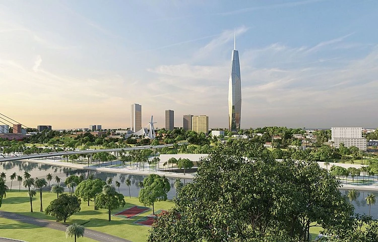 非洲將迎來最高建築:位於象牙海岸阿必尚(Abidjan)的 F 塔(Tour F,又稱 Tower F),建築高度達 1,381 英尺(約 421 公尺)。這棟 64 層摩天大樓,由黎巴嫩裔象牙海岸建築師皮耶・法庫里(Pierre Fakhoury)設計。儘管其玻璃立面嘗試轉譯風格化的非洲面具意象,但這座高塔所承載的象徵意義,遠不止於造型本身,將成為當地重要的新地標。