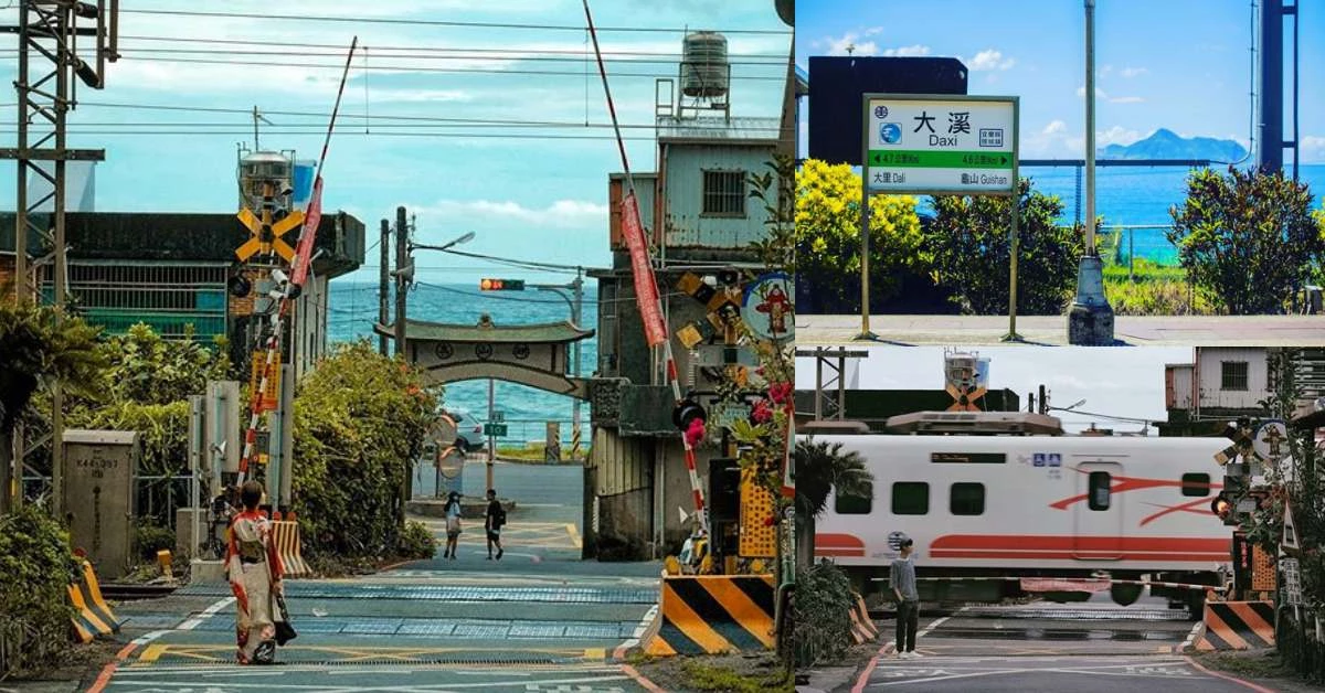 宜蘭「大溪火車站」不輸日本鎌倉高校平交道！坐擁太平洋、遠眺龜山島，這View太無價