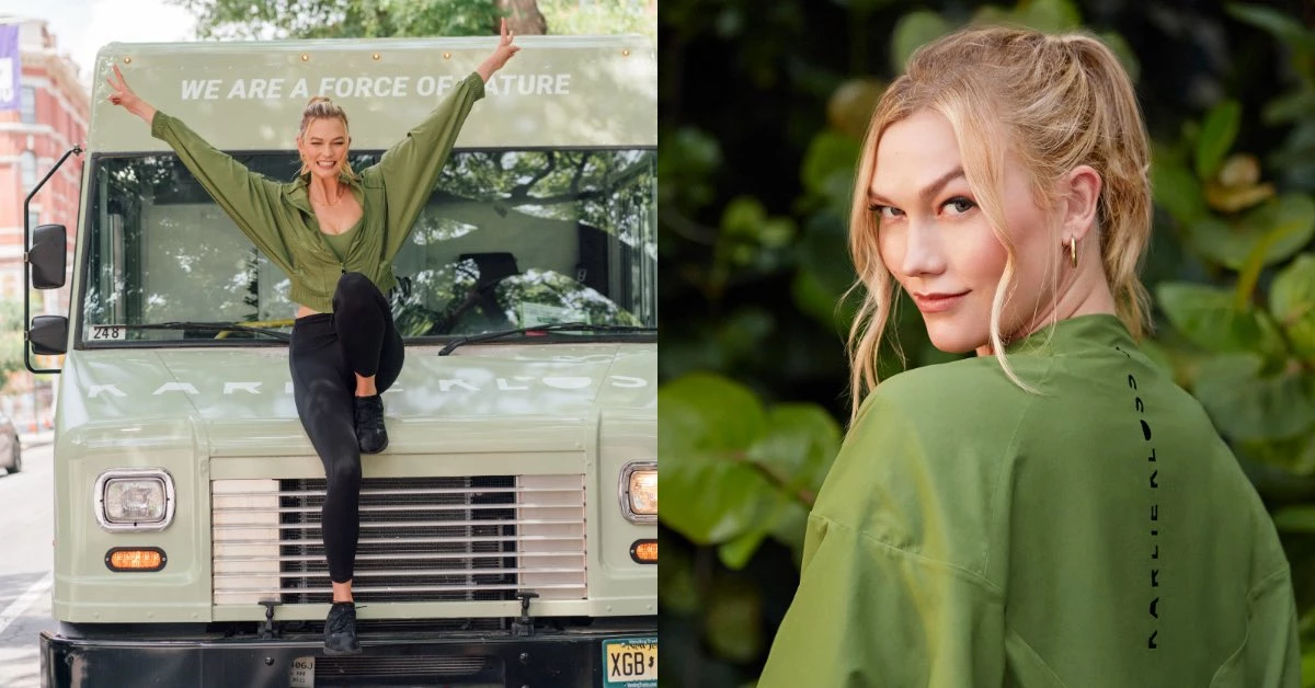Karlie Kloss Adidas聯名主打「抹茶綠」!28歲超模褪下維密光環 ,運動內衣、緊身褲產後完美再復出
