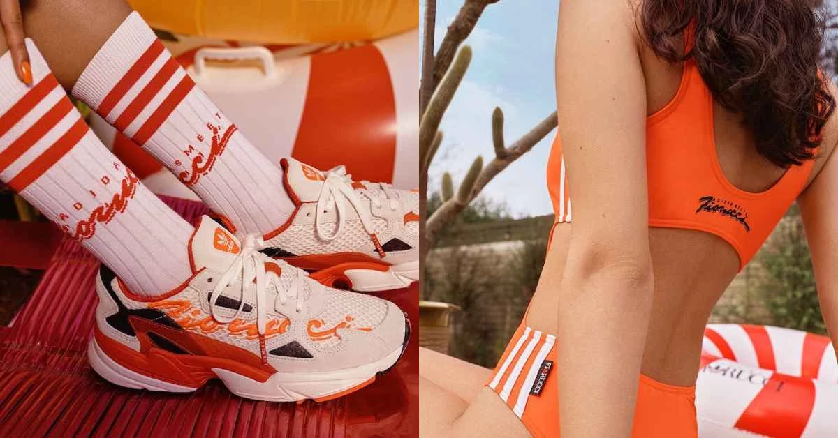 夏天新衣買這波!adidas Originals珊瑚橘色連身泳裝、運動襪、短褲太辣了