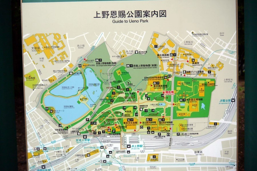 上野恩賜公園地圖