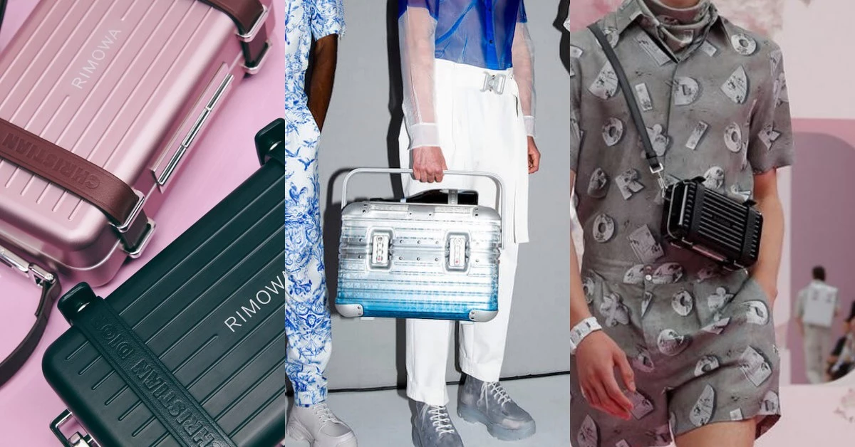 Rimowa登機箱變小了！與Dior聯名推硬殼後揹包、側背包，還有玫瑰粉跟漸層藍