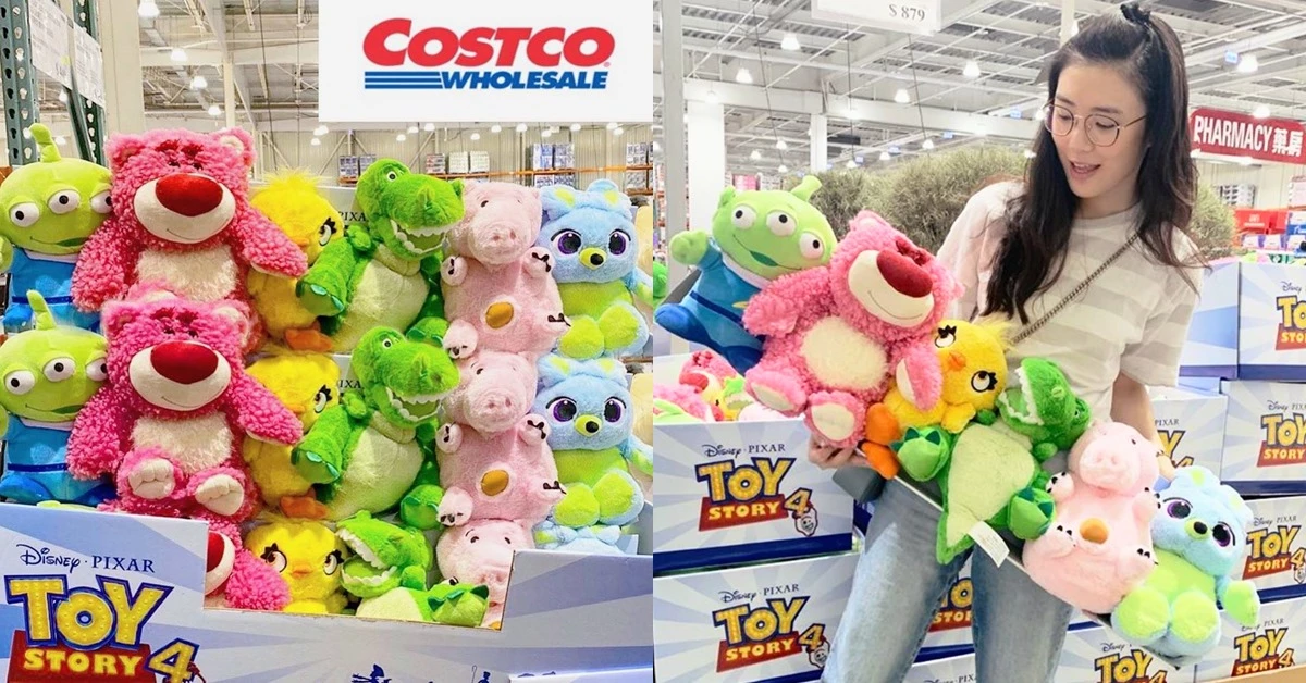 Costco《玩具總動員玩偶》萌翻天!熊抱哥、三眼怪、火腿豬一次抱走,每隻竟150元有找!
