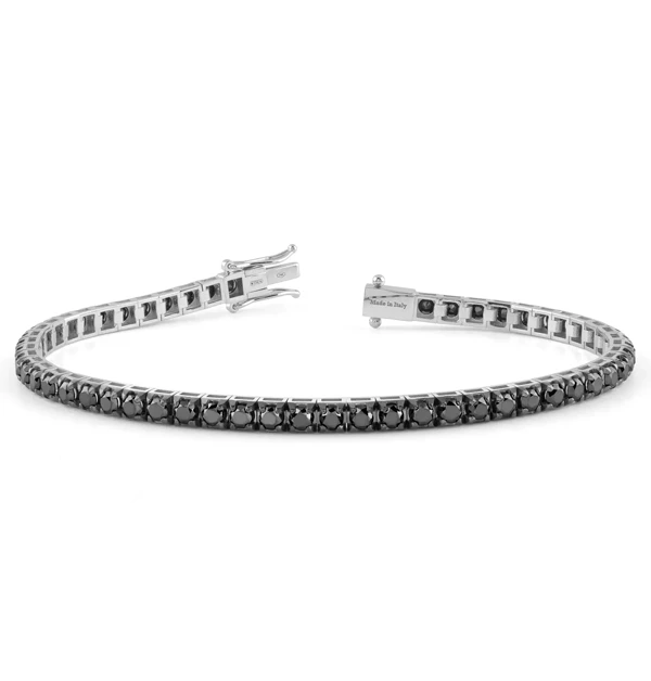 Damiani「Timeless」18K白金鑲嵌黑鑽石手鏈,約NTD 126,200