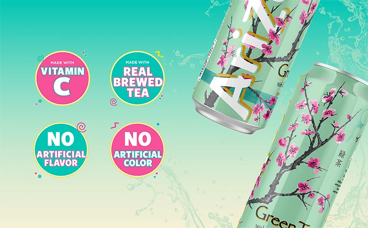 Arizona兩款綠色瓶身飲料入榜不健康排行。