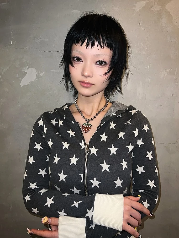 層次剪短髮推薦7：狼剪短髮