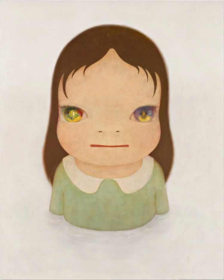奈良美智2005年的畫作《宇宙之眼(湖中乳白)》在倫敦蘇富比再創紀錄。