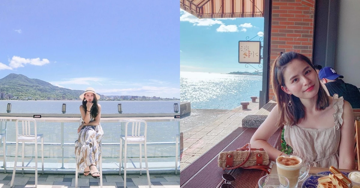 淡水又多一夢幻去處！《淡水長堤LB Cafe》透明玻璃吧檯看海看日落美到爆炸