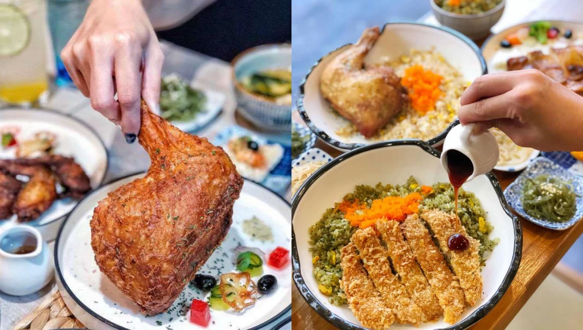 【食間到】行天宮開幕兩個月就爆紅的《蔚稻食堂》!多汁炸豬排、青醬炒飯上班族狂推