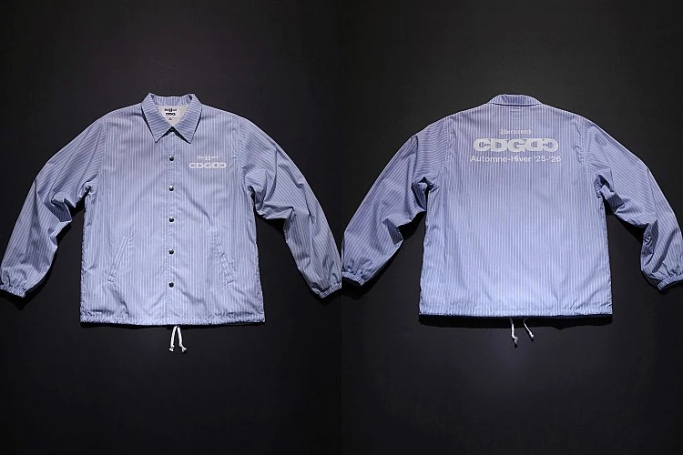 GD x CDG 聯名系列經典條紋教練夾克