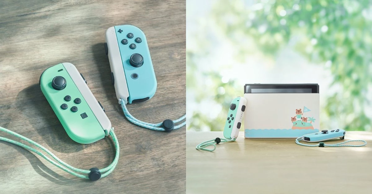 任天堂Switch推「湖水綠」限定版主機!馬卡龍配色、《動物之森》文青風插畫攻佔少女心