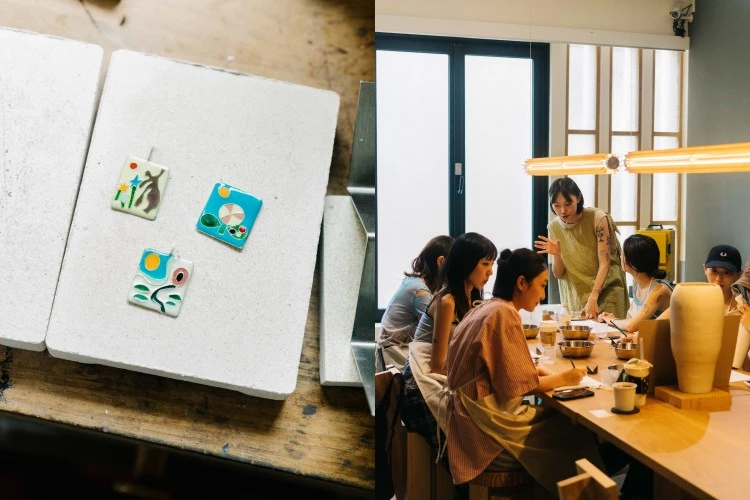 在展期的8月16日與17日，STUDIO BUBEE將舉辦兩場琺瑯工作坊，帶領參與者製作純銀材質的琺瑯墜飾。琺瑯