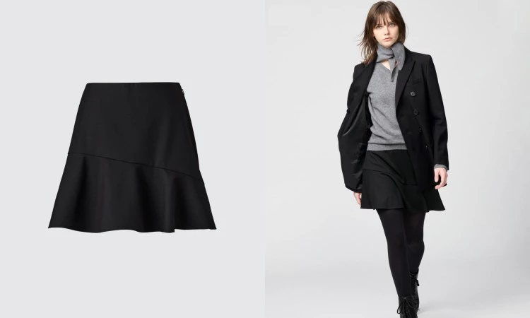 Uniqlo：C 2025秋冬系列寬襬褲裙，商品價格 NTD 1,290。