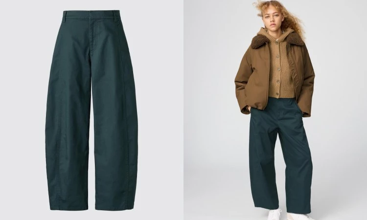 Uniqlo：C 2025秋冬系列繭型九分褲，商品價格 NTD 1,490。