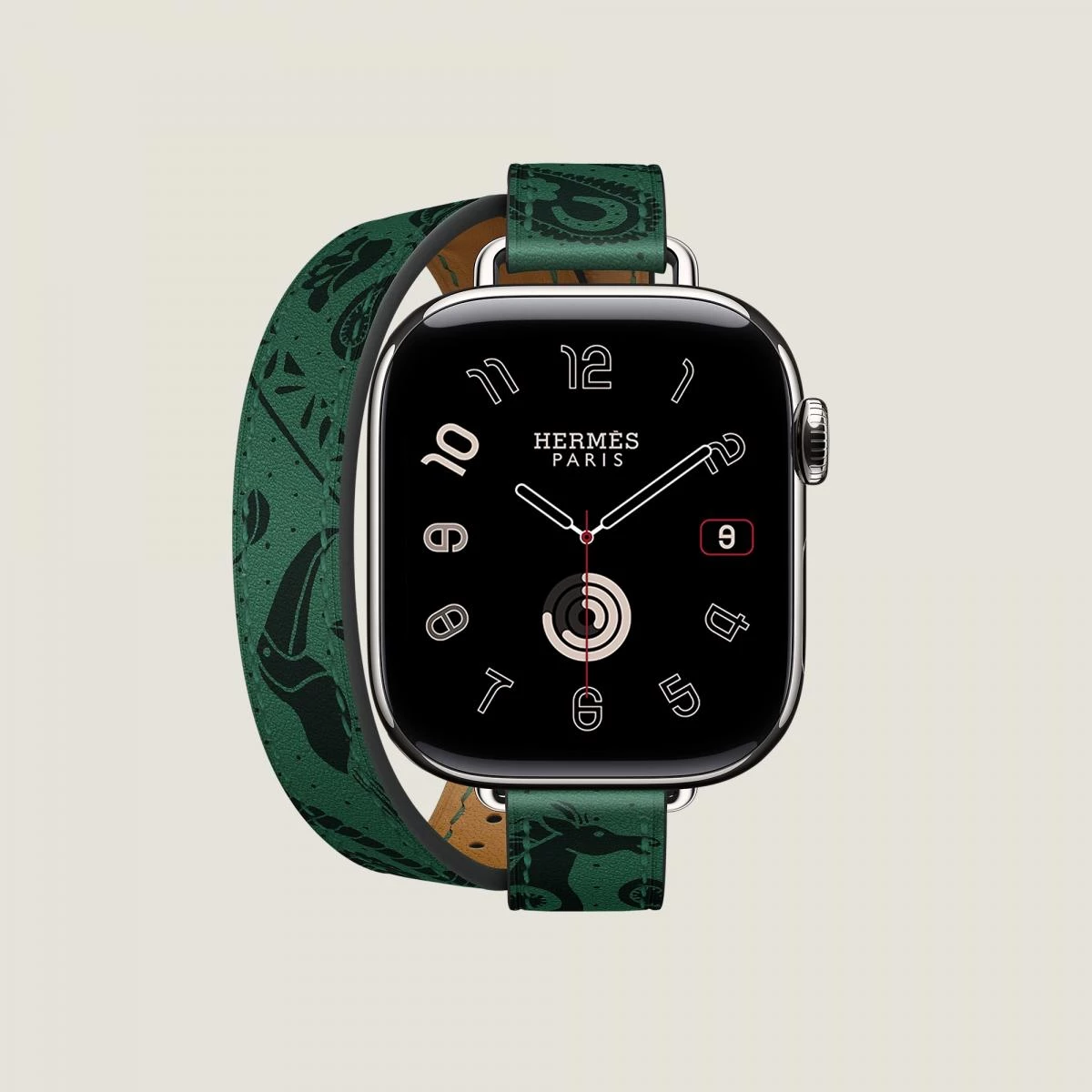 Series 11 錶殼,以及 Apple Watch Hermès 42 mm Animaux Bandana Attelage Double Tour 錶帶,價格 NTD 54,000(包含錶殼加錶帶),單售錶帶價格 NTD 21,500。