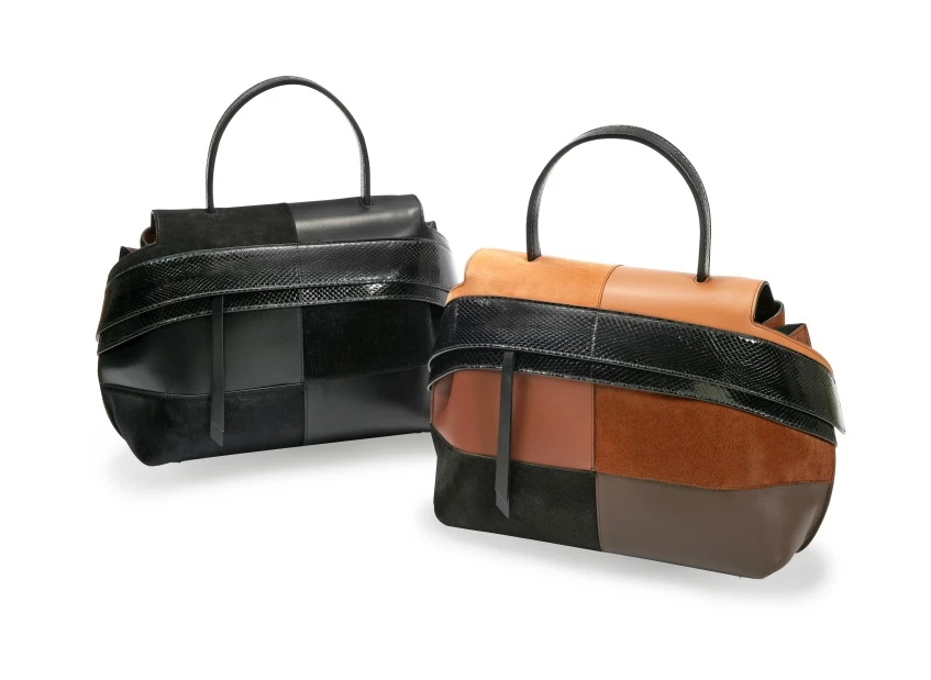 蛇皮拼接TOD'S Wave Bag