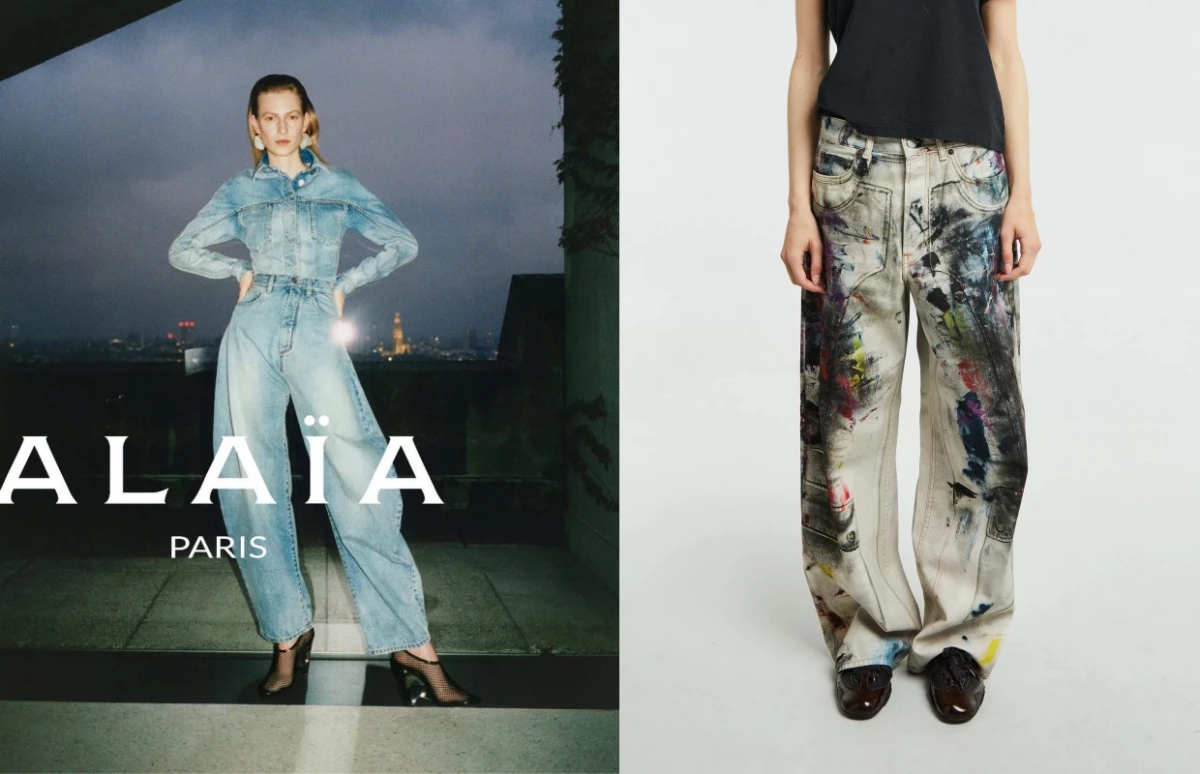 2022年Balenciaga秋冬秀繭型牛仔褲成經典,法國老牌Alaïa亦推出剪裁精緻的款式,Acne Studios則用特殊水洗呈現牛仔繭型褲。