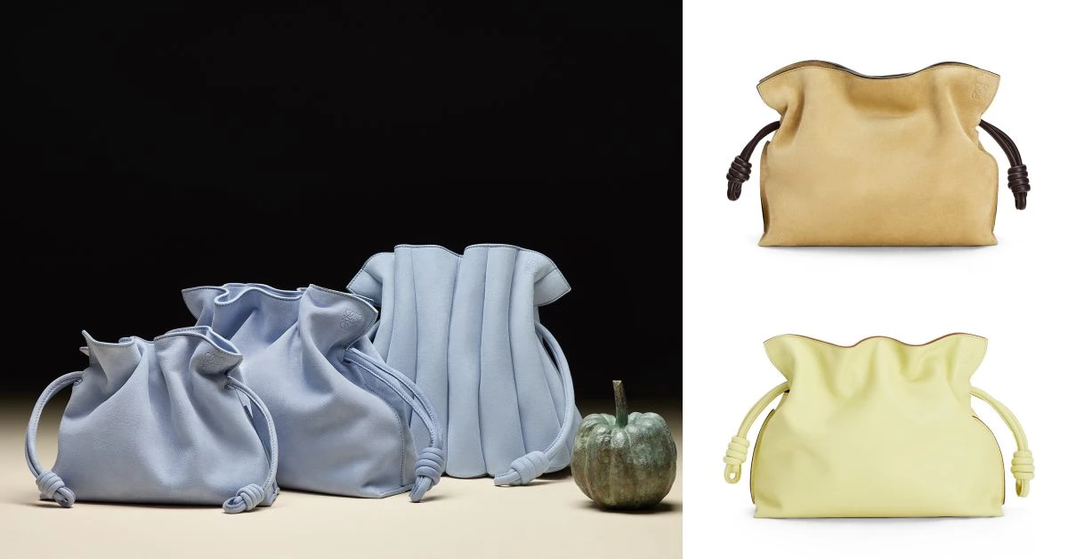 Loewe Puzzle包之後再推「束口袋包」 !酪梨綠、寶寶藍到萊姆黃,名列品牌終年熱賣款行列!
