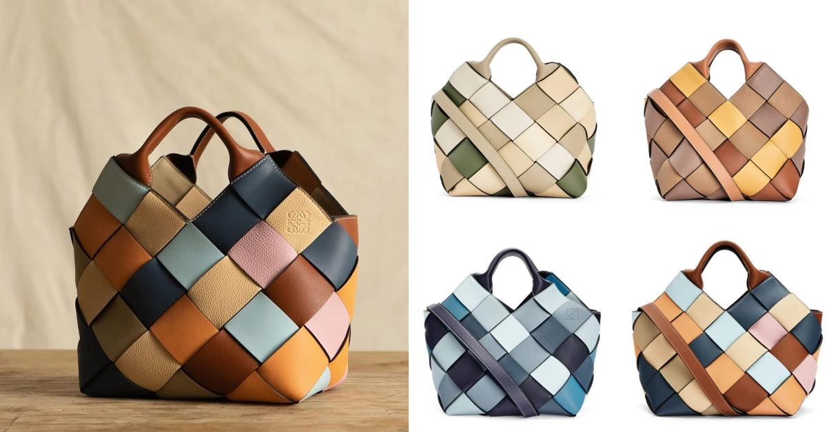 Loewe包包推薦「Woven Basket」 ！多色彩寬版編織包，蘊含環保概念，每一款“都只有一個”！