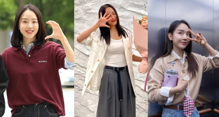 申惠善最讓人佩服的,往往不是某一件單品本身,而是她對「層次感」的拿捏得宜。她擅長將看似平凡的基本款進行疊搭,比如:在Polo衫及開襟衫外套裡頭,再搭一件襯衫,透過材質厚薄、長短比例與色調深淺的變化,讓整體造型在簡單中多出層次與節奏感。