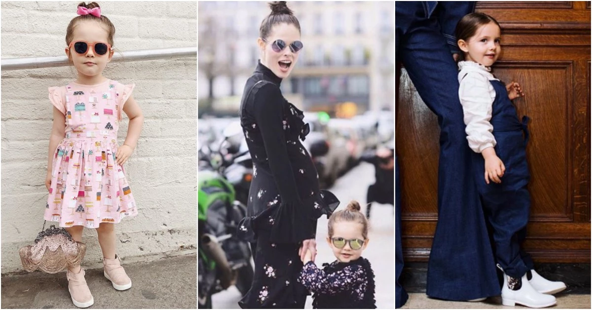 各位星二代注意了!超模Coco Rocha的女兒遺傳Pose女王好基因,差點把老媽都比下去