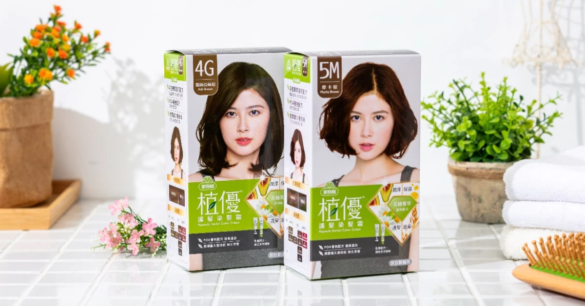 美吾髮 植優護髮染髮霜 #4G霧面亞麻棕/#5M摩卡棕,NTD499