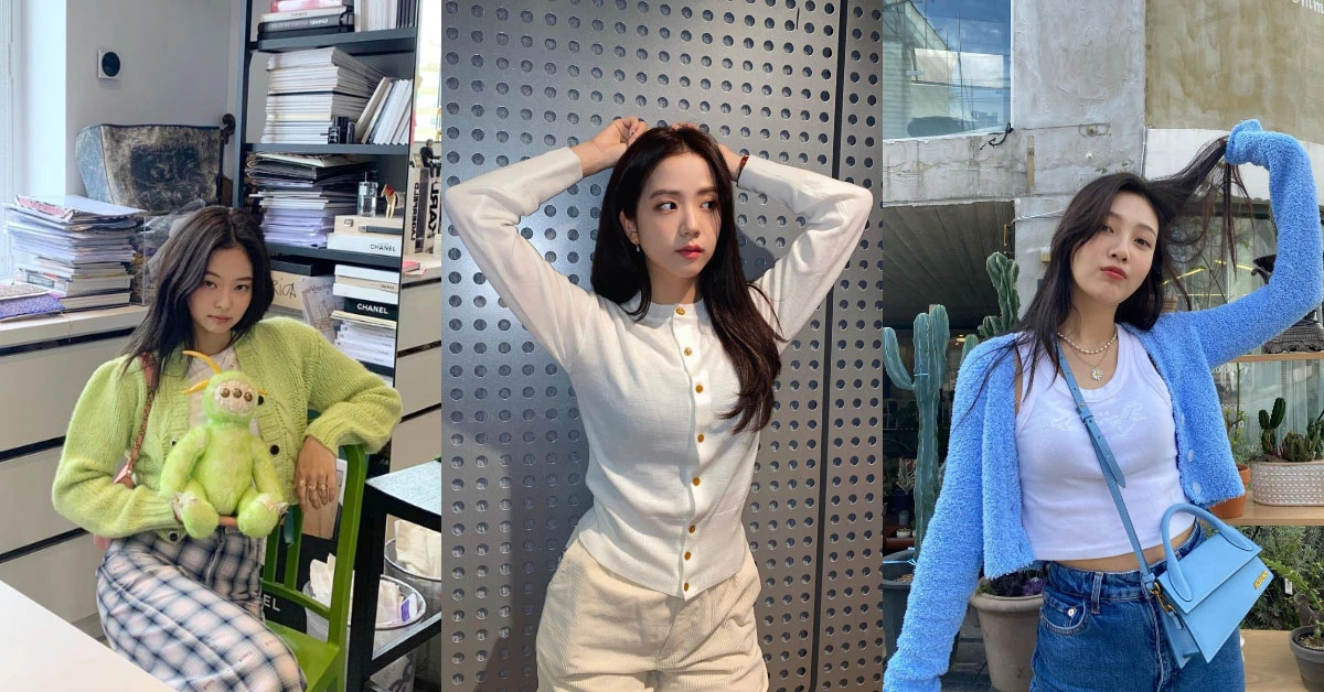 Blackpink Jisoo最愛穿的單品是這個!針織小外套一衣三穿,「戀愛系穿搭」讓你從秋季一路穿到冬季!