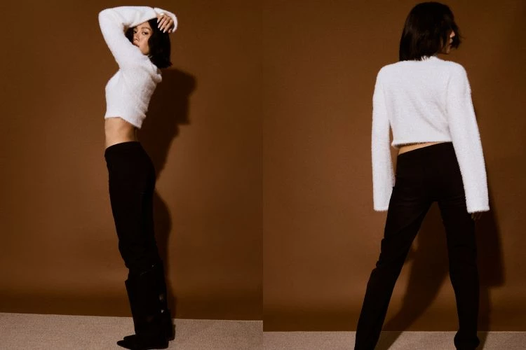Studio Doe攜手莫莉聯名推出的這款高領毛衣,以親膚紗線織成,保暖度足夠、質地細緻且不易起毛球。