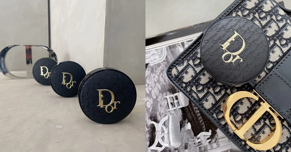 Dior氣墊粉餅也要來“ 老花”！ 限量霧光皮革氣墊終於登台，根本就像拎著手拿包