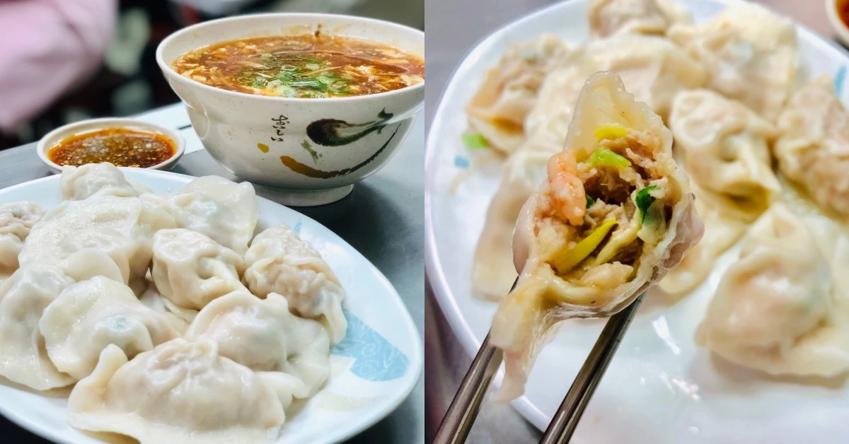 【食間到】超飽滿的韭黃蝦仁鮮肉「阿娥水餃」！榮登南京商圈上班族第一名美食