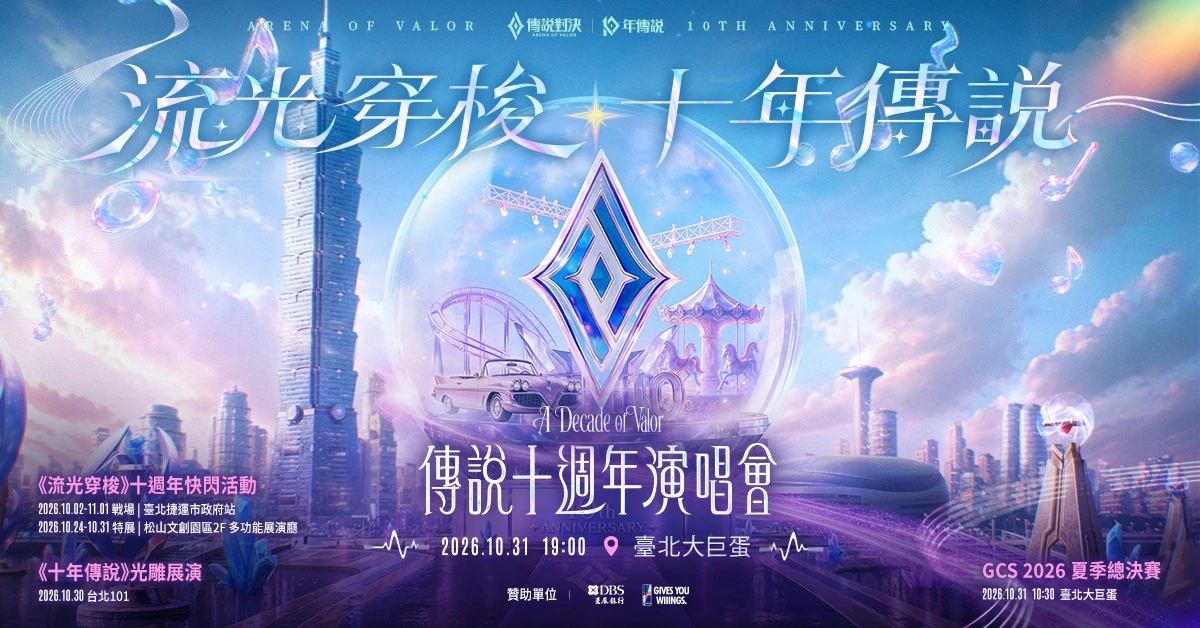  2016 年 10 月 13 日上市的《Garena 傳說對決》可以說是台灣最具代表性的手機 MOBA 遊戲之一,憑藉容易上手的操作、豐富英雄角色與成熟的電競生態,推出後迅速累積龐大玩家族群。之後推出的國際版本《Arena of Valor》更拓展至全球 173 個國家與地區,並在多地下載與營收排行榜名列前茅。