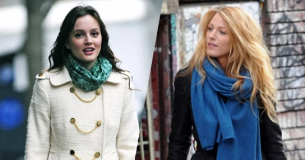 花邊教主 Leighton Meester、Blake Lively 示範圍巾撞色搭配