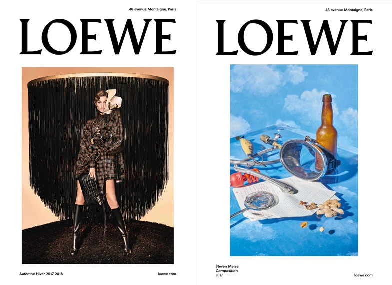 超模-Gisele Bündchen演繹Loewe 2017秋冬女裝廣告系列。