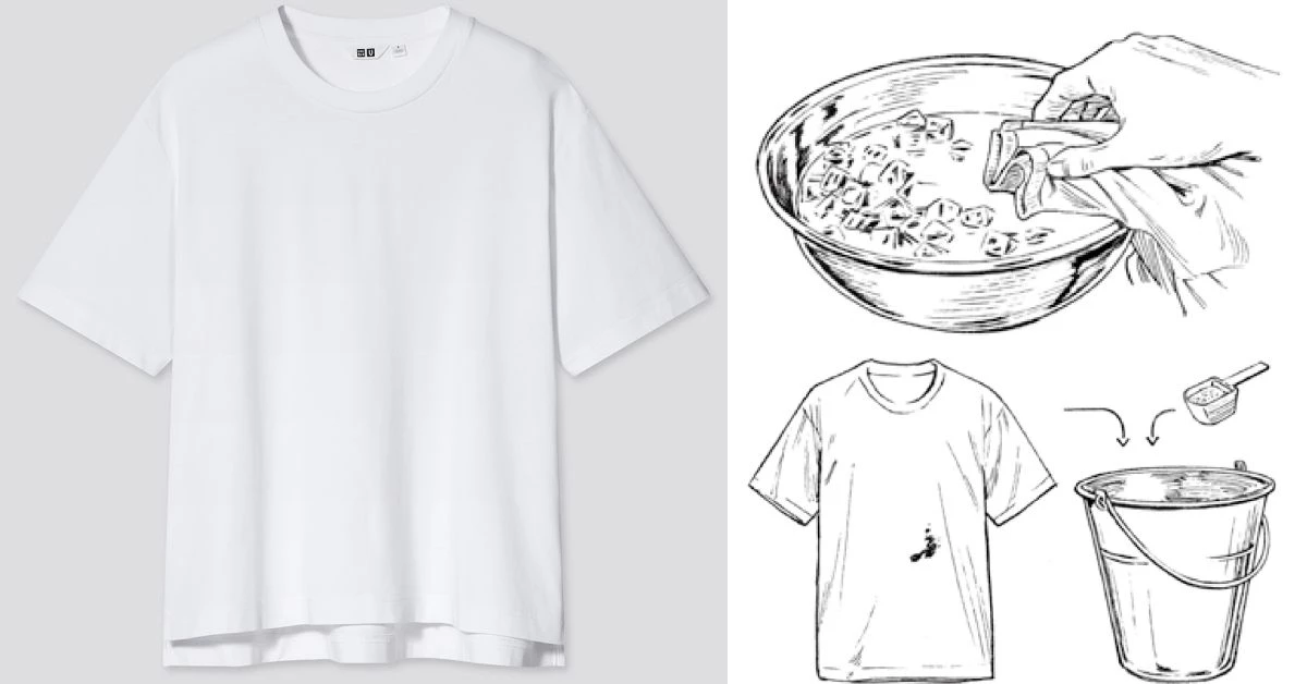 白衣服怎麼洗 ？洗衣專家教你白T保養靠三招 ，領口鬆了用冰塊就能回春！