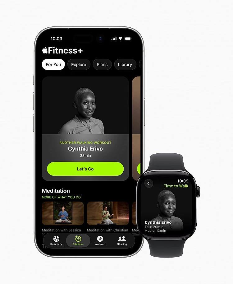 在Fitness+裡，冥想不再只是輔助，而是一套獨立、完整、能被納入日常節奏的精神練習。