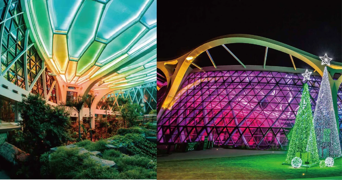 韓國首爾最大「玻璃植物園」夜晚更迷人!8月開始參觀,進入256色LED燈魔幻世界