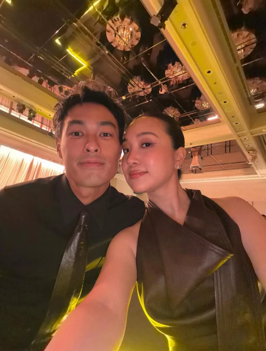 這次楊祐寧、Melinda 參加林映唯婚禮的穿搭，是來自於 Bottega Venta