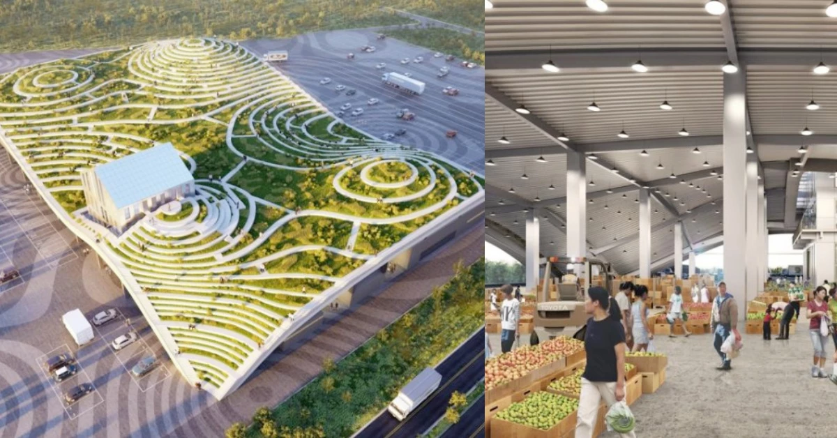 傳統市場轉型再加一!台南新化果菜市場「梯田綠屋頂」大人、小孩都愛逛