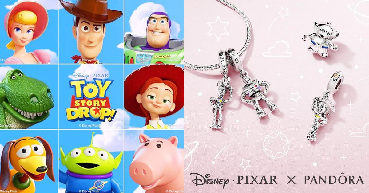 Pandora聯名《玩具總動員》！胡迪、巴斯光年、三眼怪串飾珠寶萌到翻～